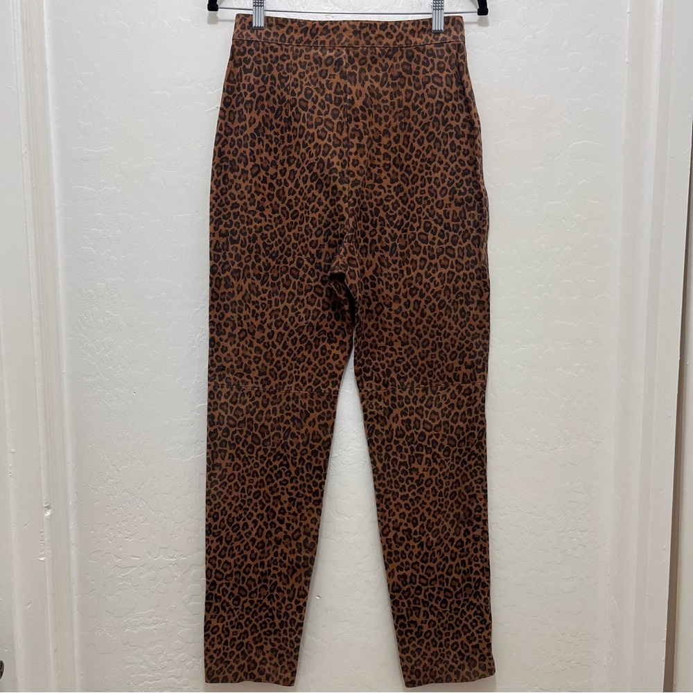 LPA Leopard Print Skinny Pants in Brown and Black - Picture 7 of 10